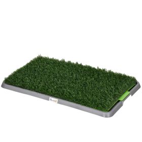 Artificial Grass Pee Pad for Dogs Potty Training, 26" x 16", 2 Packs, Green (Option: Green)