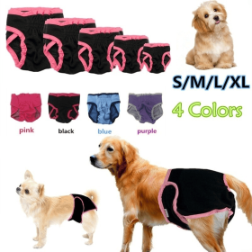 Pet Underwear Physiological Sanitary Shorts Dog Diapers Physiological Pants Soft Washable Female Dog Shorts (Color: yellow, size: XL)